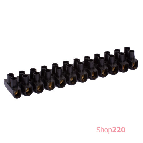 Клеммная колодка делимая, 12групп 10 А, черная, e.tc.stand.12.10.black Enext s016018