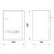 Щит ударопрочный 500х600х220мм с прозрачной дверцей, IP65, e.plbox.500.600.220.tr Enext