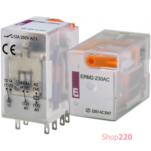 Электромеханическое реле ERM2-230AC 2p ETI 2473004