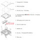 Монтажная коробка для лючка на 16 модулей, Efapel 83058