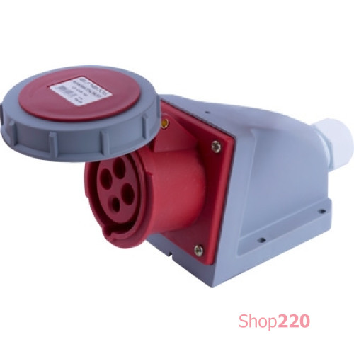 Силовая розетка стационарная 4п., 400В, 16А, IP67, e.socket.114.16.67 Enext i082008