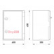 Щит ударопрочный из АБС-пластика 400х600х200мм, IP65, e.plbox.400.600.200.blank, Enext CP5005