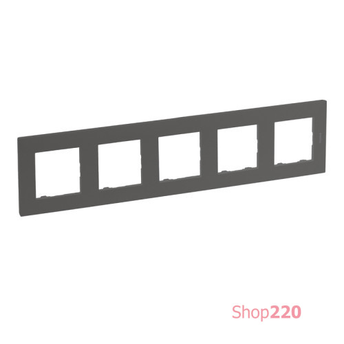 Рамка 5 постов, сталь, Niloe Step Legrand 863495