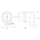 Вилка угловая каучуковая с заземлением, 16А, e.plug.rubber.angle.027.16 Enext s9100030