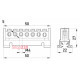 Шина земляная на din-рейку на 7 отверстий, e.bs.stand.1.7.green Enext s025006
