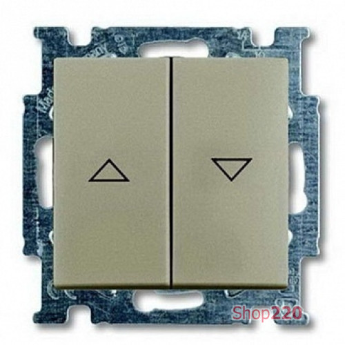Выключатель жалюзи без фиксации, шампань, ABB 2026/4 UC-93-507 Basic 55