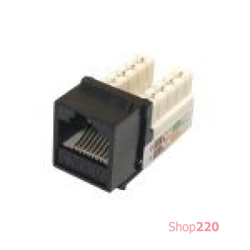Компьютерный разъем RJ-45 UTP KeyStone, черный, 11014623 Hager