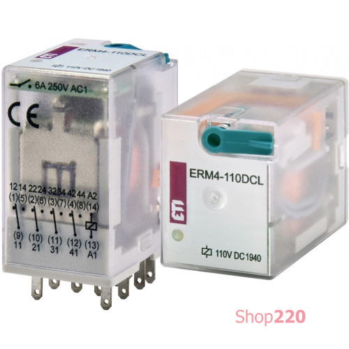Электромеханическое реле ERM4-110 DCL 4p ETI 2473022