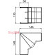 Угол внутренний регулируемый для кабель-канала 100x53 мм ПВХ, Rapid 45, OBO Bettermann 6113070