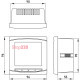 Цифровой вольтметр врезной 96х96мм, АС 230В, 0-450В, e.meter.pro.96.v.led ENEXT p079002
