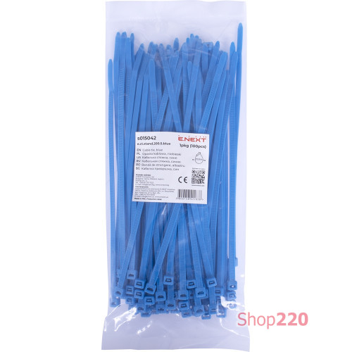 Кабельная стяжка 200мм х 5мм, синий, e.ct.stand.200.5.blue Enext s015042