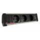 Накладной блок розеток 3х220В + 2xUSB, Versadesk ASA 060.23F.00131