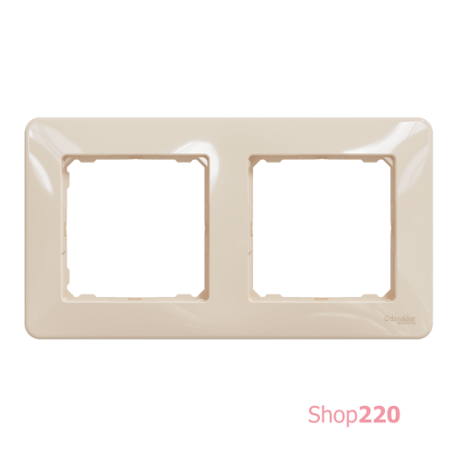 Рамка 2 поста, бежевый, Sedna Design SDD312802
