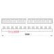 Гребенка соединительная 4-полюсная, 1 метр, e.bc.u.stand.4.63 s180004 Enext