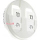Панель двойной компьютерной розетки RJ 45, белый, 68252 Legrand Celiane
