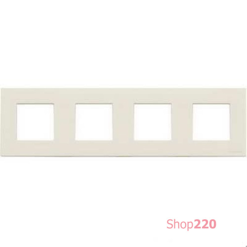 Рамка 4 поста, белый, Zenit ABB N2274 BL