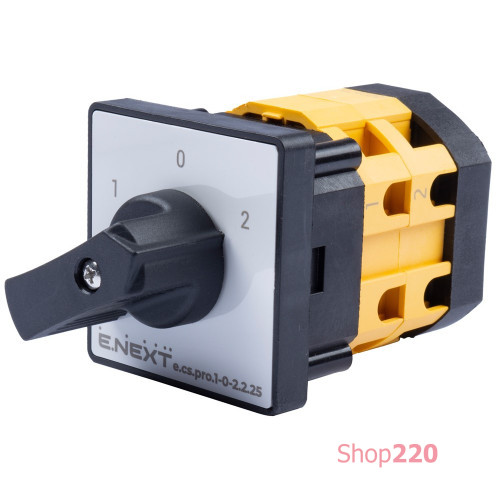 Пакетный переключатель 1-0-2, 25А, 2 полюса, e.cs.pro.1-0-2.2.25 ENEXT p093027