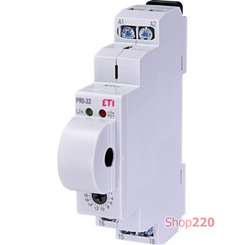 Реле контроля тока PRI-32 UNI 24-240V AC, 24V DC (1..20A) (1x8A_AC1) ETI 2471830