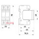 УЗИП e.POII.1+1 класс II+III, 1 полюс + N-PE 82017