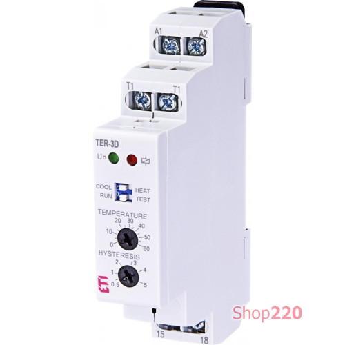 Термостат TER-3D (0...+60) AC/DC 24-240 AC/DC (1x16A_AC1) ETI 2471843