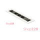 Вращающийся блок розеток 3х220В + USB тип А + С, белое стекло, Versaturn ASA 060.24F.00032