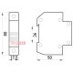 Звонок на din-рейку e.ringer.din.220 Enext p0600001