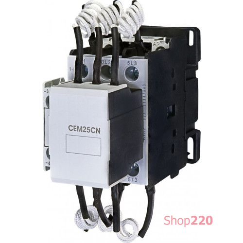 Контактор для конденсаторной батареи CEM 25CN.10 (20/23кВАр-400/440V) ETI 4645130