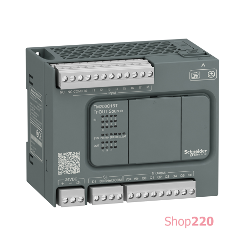ПЛК M200 16ВХ/ВИХ, =24В, 9 входов, 7 транз. PNP TM200C16T
