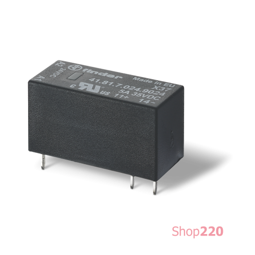 Реле SSR; 3A-240В AC; 24В DC чвх; твердотельное; низкопрофильное; ДМ/розетка S93; RT III Finder 418170248240