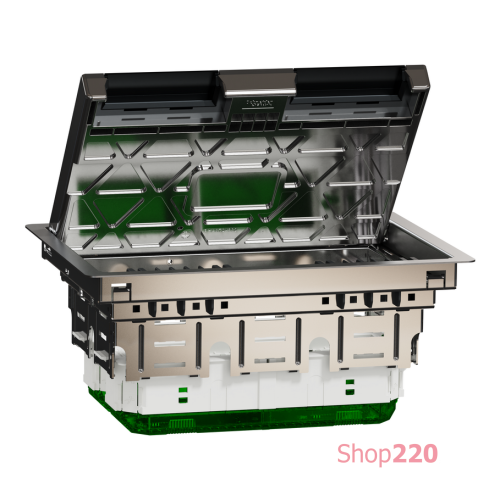 Напольный лючок металлический, 8 постов (L), Unica System+ INS52125