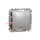 Выключатель перекрестный с подсветкой, алюминий, Sedna Design SDD113107L