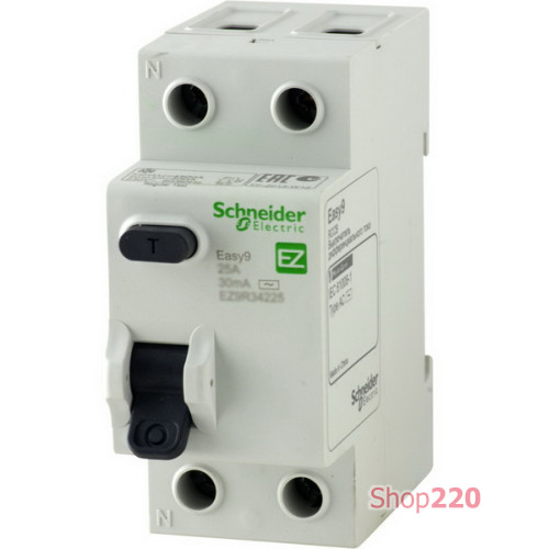 УЗО 40 А, 30 мА, 2 полюса EZ9R34240 Schneider Easy9