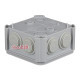 Распределительная коробка 90х90х52 мм, с сальниками, IP55, IB401 UNIKA PLANK PLK4010850