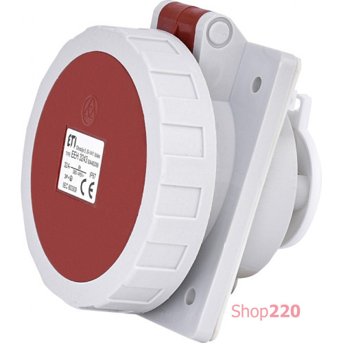 Розетка встроенная 32A, 400V, 3P+PE, IP67 EEH-3243 ETI 4482086