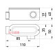 Соединитель ревизионный Г-образный для труб 1/2", e.industrial.pipe.db.revise.elbow.1/2" Enext i0540001