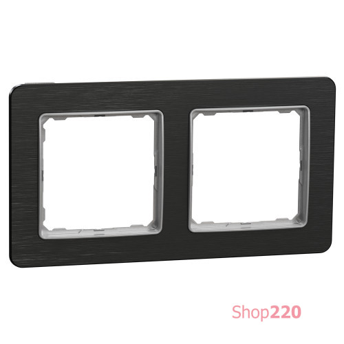 Рамка 2-поста, матовый титан, Sedna Design Schneider Electric SDD372802U