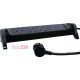 Удлинитель на 3 розетки 16 А с USB A+C, с УЗИП, кабель 1,5 м, черный, премиум 694512 Legrand