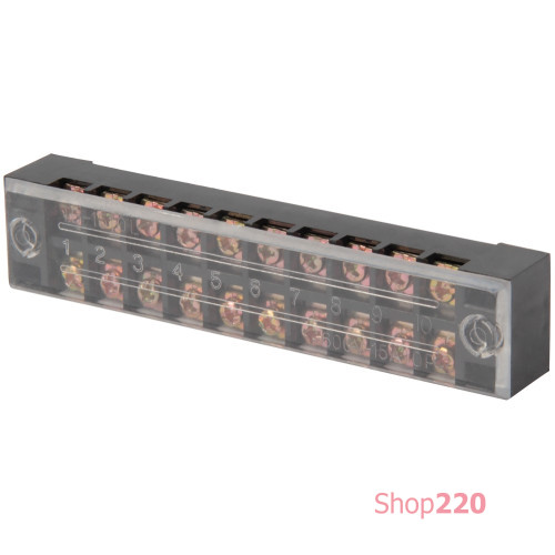 Клеммная колодка защищенная 15А, 10 полюсов, e.tc.protect.15.10 Enext p056004