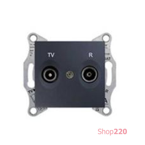 Розетка TV/SAT оконечная, графит, Sedna SDN3401670 Schneider