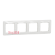 Рамка 4 поста, белый, Sedna Design SDD311804