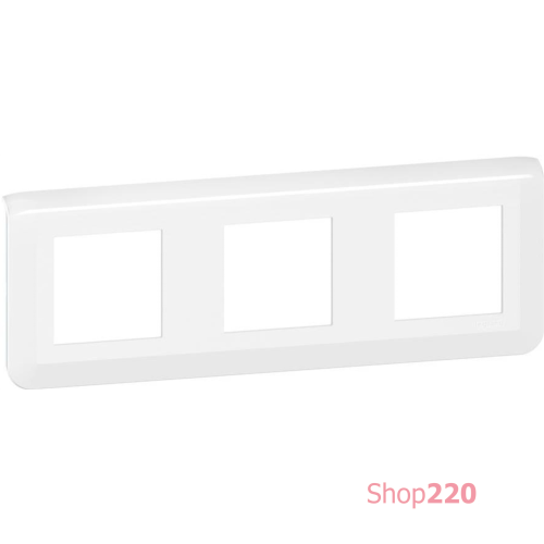 Рамка 3 поста, белый, Mosaic New Legrand 277806L