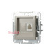 Розетка телефонная RJ-11, бронза, EPH4100169 Asfora Schneider