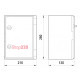 Щит ударопрочный из АБС-пластика 210х280х130мм, IP65, e.plbox.210.280.130.blank, Enext CP5001