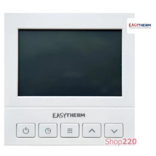 Программируемый терморегулятор, 16А, 3500Вт, IP21, +5…+70 С, цвет белый EASY PRO Easytherm