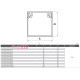 Короб пластиковый 40х40 мм, e.trunking.stand.40.40 Enext s033008