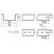 Din-рейка, 10 см, e.din.stand.rail.101 Enext s023009