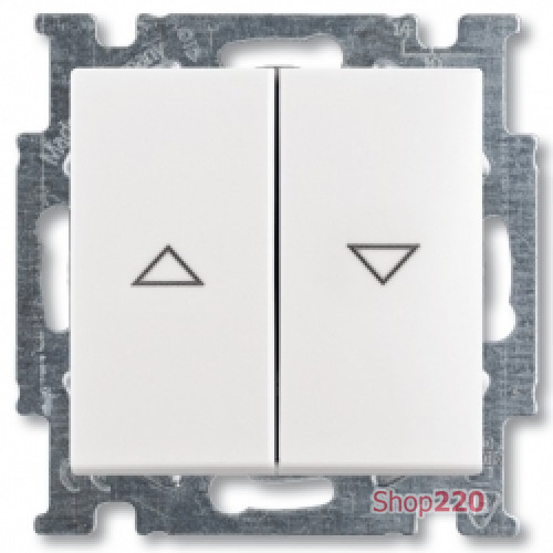 Выключатель жалюзи с фиксацией, белый, ABB 2006/4 UC-94-507 Basic 55