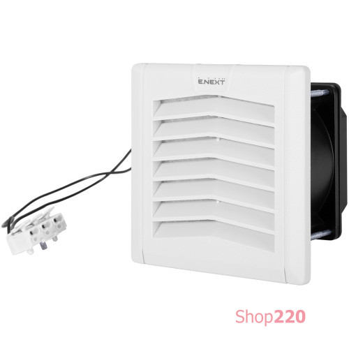 Решетка с фильтром 120х120мм и вентилятором 92х92мм, IP54, e.climat.fanfilter.pro.120 Enext s0103017