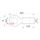 Изолированный наконечник 2.5-4 кв.мм, желтый, 100шт, e.terminal.stand.rv3.3,5.5.yellow Enext s1036044