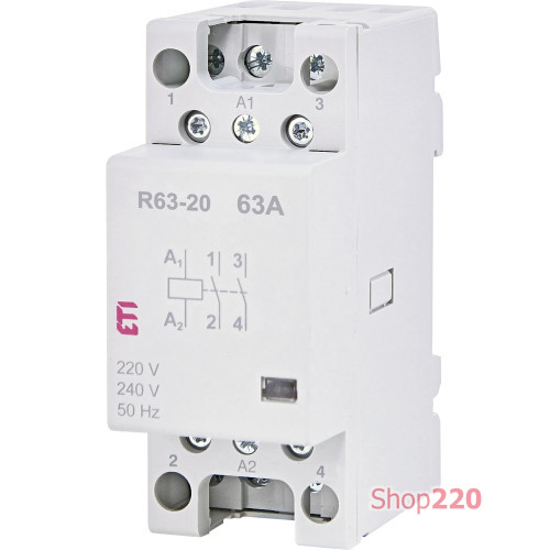 Контактор 40А, 220В, 2но RA 40-20 230V AC ETI 2464079